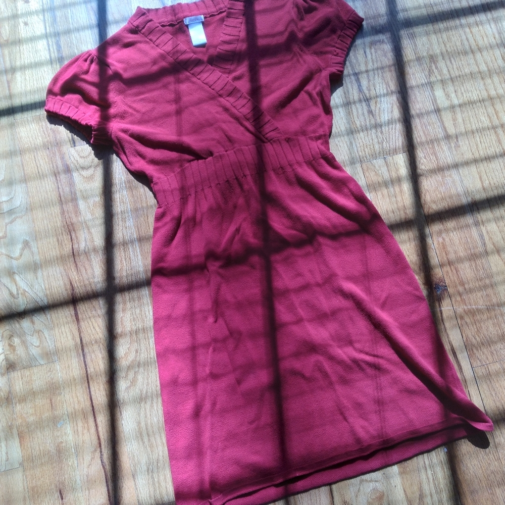 #700 Girls XL xhilaration Knit Dress Red Tie - Picture 13 of 16